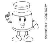 vector of injection medicine cartoon