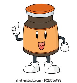 vector of injection medicine cartoon