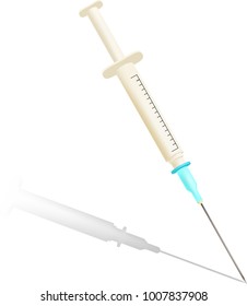 Vector injector icon isolated on the white
