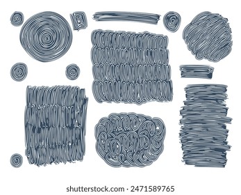 Vector ink blob in grunge style. An element for design.