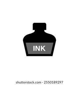 Vector Ink Bottle icon Illustration Isolated design
