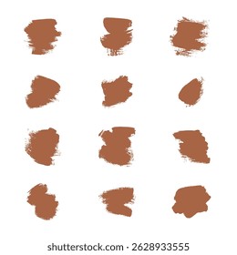 Vector Ink Brush Paint Strokes Collection