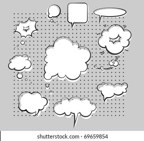 vector ink chat bubbles