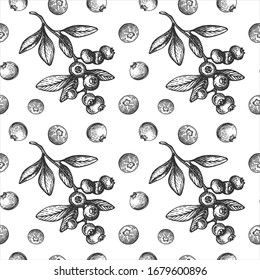 Vector ink design with blueberry