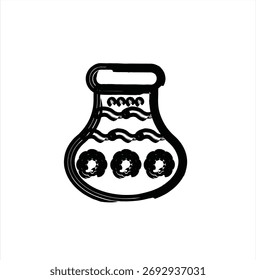 Vektorgrafik Grunge Pinselstriche Symbol Logo Design Elements
