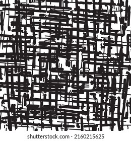Vector of ink hand drawn grunge abstract background. Distressed rough pattern. Scribble doodle style, Design element to create abstract art, textured, layouts, cross hatching, manga, cartoon, sketch.