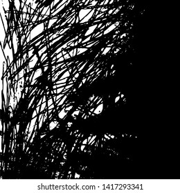vector ink lines, hand drawn texture, scribbles of pen, hatching, scratch