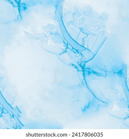 Vector Ink Marble. Gold Sea Paint. Foil Seamless Watercolor. Watercolor Canvas. Ocean Elegant Watercolor. Ocean Golden Pattern. Modern Abstract Art Template. Blue Marble Background. Liquid Alcohol Ink