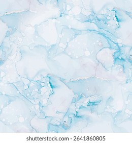 Vector Ink Marble. Light Pastel Background. Trendy Seamless Sky Template. Gold Ink Paint. Watercolor Canvas. Pink Abstract Watercolor. Blue Marble Background. Ocean Copper Repeat. Liquid Alcohol Ink