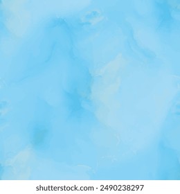 Vector Ink Marble. Liquid Seamless Ink Painting. Light Pastel Watercolor. Shiny Copper Repeat. Blue Art Paint. Alcohol Ink Canvas. Gold Seamless Background. Foil Marble Watercolor. Vector Watercolor