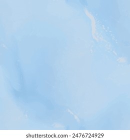 Vector Ink Marble. Luxury Seamless Art Painting. Blue Marble Watercolor. Gold Gradient Background. Metal Copper Repeat. Watercolor Canvas. Foil Sea Paint. Ocean Pastel Watercolor. Vector Alcohol Ink