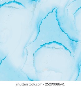 Vector Ink Marble. Ocean Pastel Background. Vector Abstract Ink Painting. Alcohol Ink Canvas. Blue Art Paint. Metal Copper Texture. Foil Seamless Background. Gold Marble Watercolor. Modern Watercolor