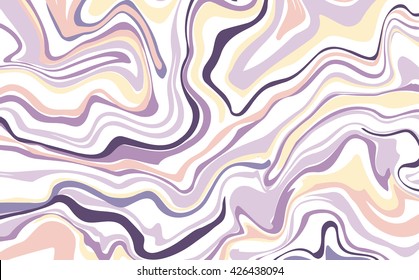 Vector ink marble style texture. Hand drawn marbling effect. Background illustration in bright colors. Pastel colors. Aqua print. Great for greeting and wedding cards, template, banner