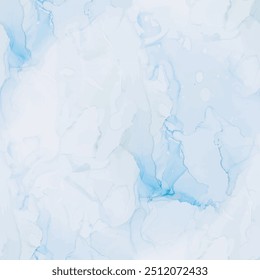 Mármol de tinta de Vector. Fondo de agua pastel. Acuarela de mármol rosa. Mármol de tinta de alcohol. Pintura de cielo dorado. Patrón brillante verde. Fondo degradado azul. Pintura de arte Abstractas de lujo. Acuarela de Vector