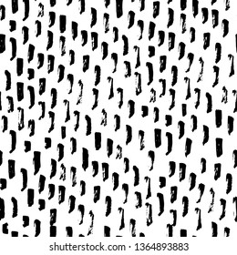 Vector ink and paint textures set. Grungy hand drawn elements