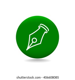 Vector Ink Pen Tip Icon Symbol