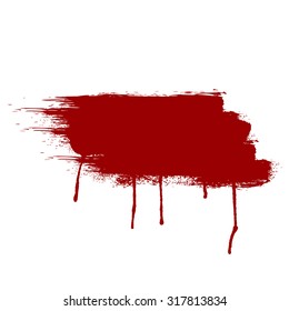 vector ink red color paint. illustration design.