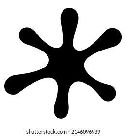 Vector ink splash clipart design that can be used in various projects.