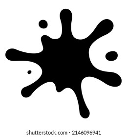 Vector ink splash clipart design that can be used in various projects.