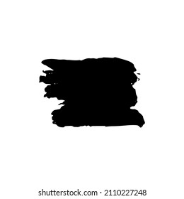 Vector ink spot. Hand drawn black ink element isolated on white background for design