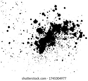 Vector ink spot on a white background.        