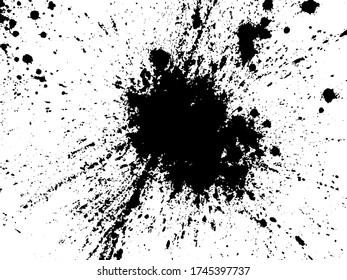 Vector ink spot on a white background.         