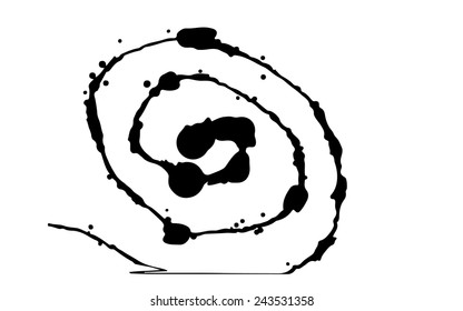 Vector ink stain
