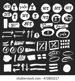 Vector ink stains, spatters