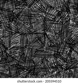 Vector ink strokes effect seamless pattern