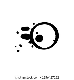 Vector ink  texture . Grungy hand drawn  stain. Handmade design elements.
Vector  illustration EPS 10