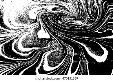 Vector Ink texture. Hand drawn ebru marbling traditional illustration technique. Watercolor stains, abstract background, marble wavy pattern. Suminagashi art. Stone or rock texture, liquid paint ink.