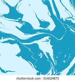 Vector ink texture watercolor hand drawn marbling illustration, abstract background template for sail, wedding invitations (save date), invitation, envelope, valentine, scrapbook,  aqua print