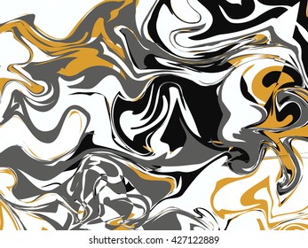 Vector Ink texture watercolor hand drawn marbling illustration, abstract background, aqua print