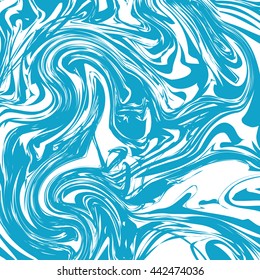 Vector Ink texture watercolor hand drawn marbling illustration, abstract background, aqua print