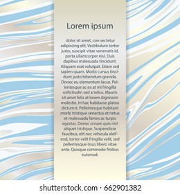 Vector ink texture, watercolor hand drawn marbling illustration, abstract background, aqua print. Best design for poster, card, invitation, placard, brochure, flyer.