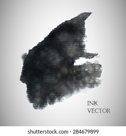 Vector ink and wash spatter background