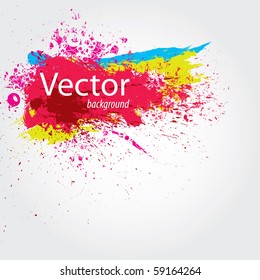 Vector inky background