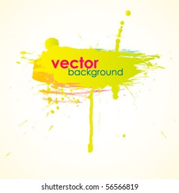 Vector inky colorful background