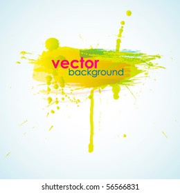 Vector inky colorful background