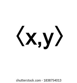 Vektorsymbol des inneren Produkts, Algebra-Symbol