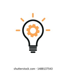 vector innovation icon light bulb