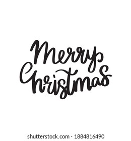 Vector. The inscription happy New Year and Merry Christmas. The concept of Christmas and holidays. Hand-drawn doodles.