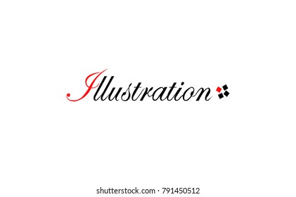 Vector with inscription Illustration 