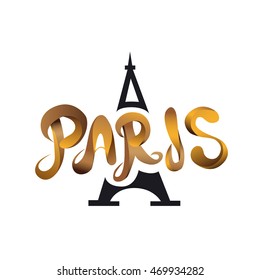 Vector inscription Paris City