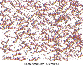 Vector Inscription sale. Background. Pattern. Paper, printing