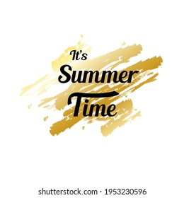 inscripción vectorial "Tiempo de verano" para el diseño textil