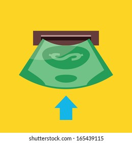 Vector Insert Money Icon 
