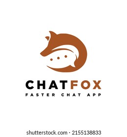 logotipo de inspiración vectorial. logotipo de zorro de chat