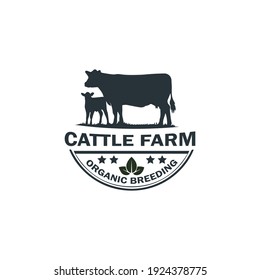 Vector inspiration for Vintage Cow Beef farm logo design. Creative ideas of animal farm logos	
