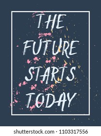 Vector inspirational quote for t-shirt print, wallpapers and wall decor. Hand drawn lettering design.